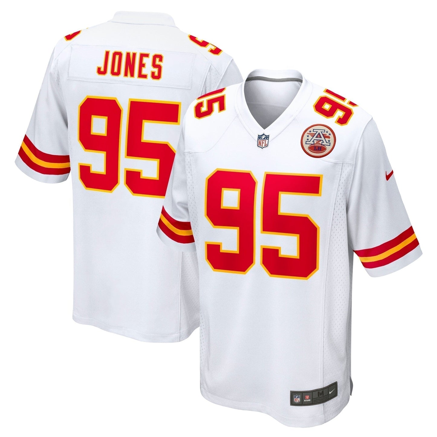 Chris Jones Kansas City Chiefs Game Jersey - White football jersey product view 1