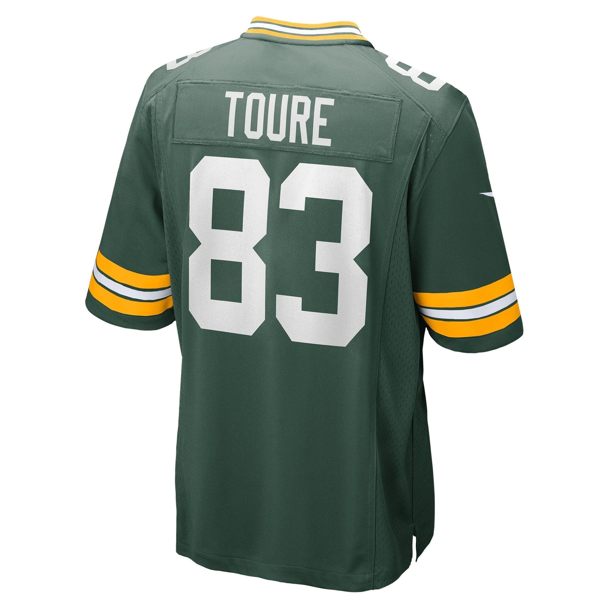 Samori Toure Green Bay Packers Game Jersey - Green football jersey product view 3