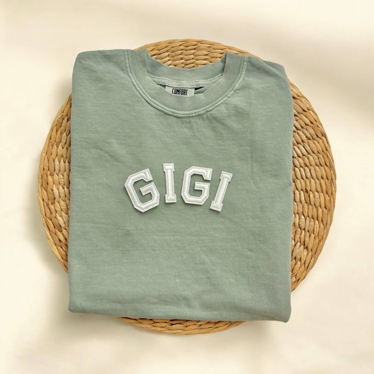 Comfort Colors Gigi Shirt, Personalized Gift For Grandma Unisex T-shirt, Sweatshirt, Hoodie, Long Sleeve Tee - T-Shirt, Sweatshirt, Hoodie