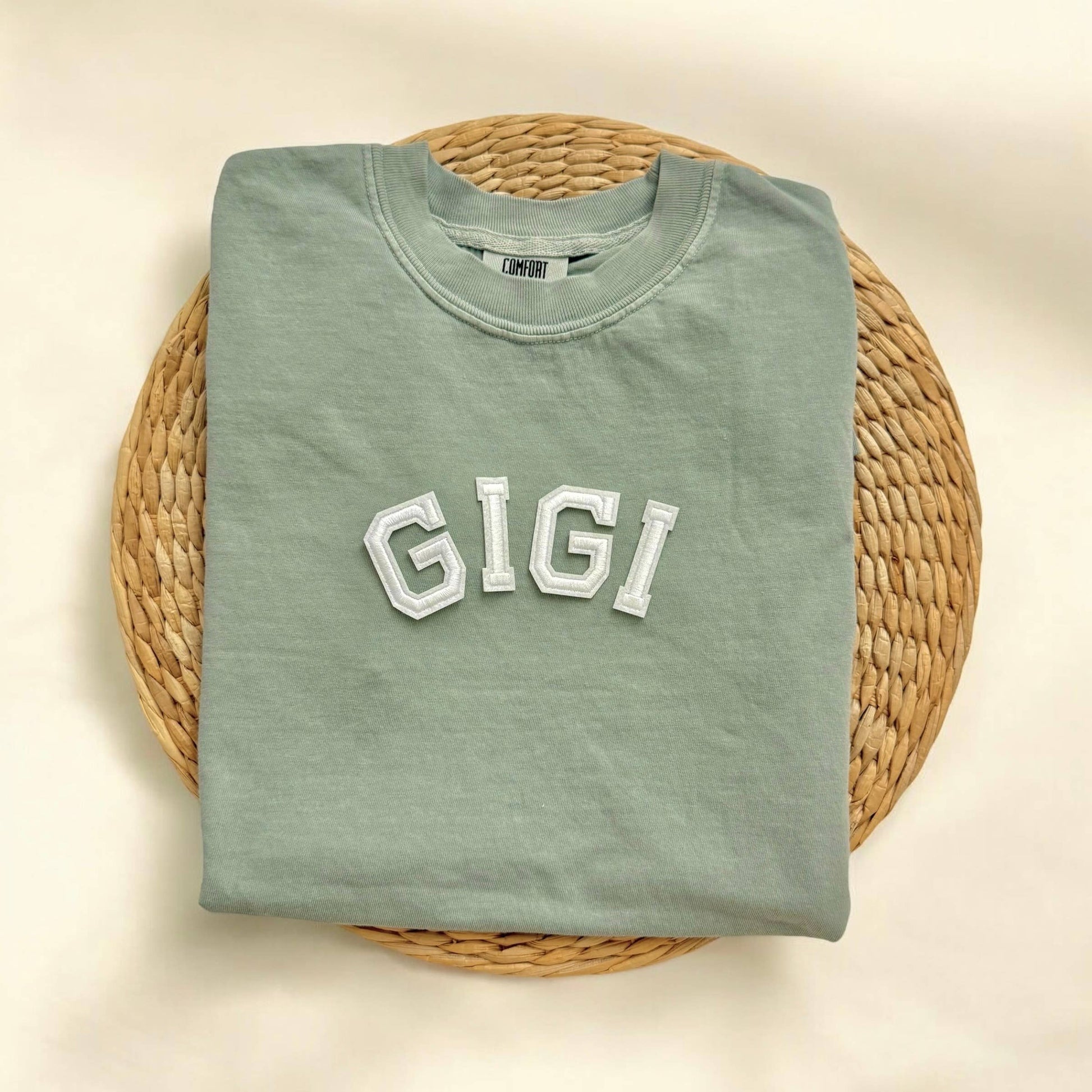 Comfort Colors Gigi Shirt, Personalized Gift For Grandma Unisex T-shirt, Sweatshirt, Hoodie, Long Sleeve Tee - T-Shirt, Sweatshirt, Hoodie