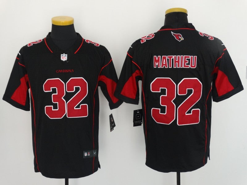 Men's Arizona Cardinals Tyrann Mathieu #32 Black Game Player Jersey1 football jersey product view 1