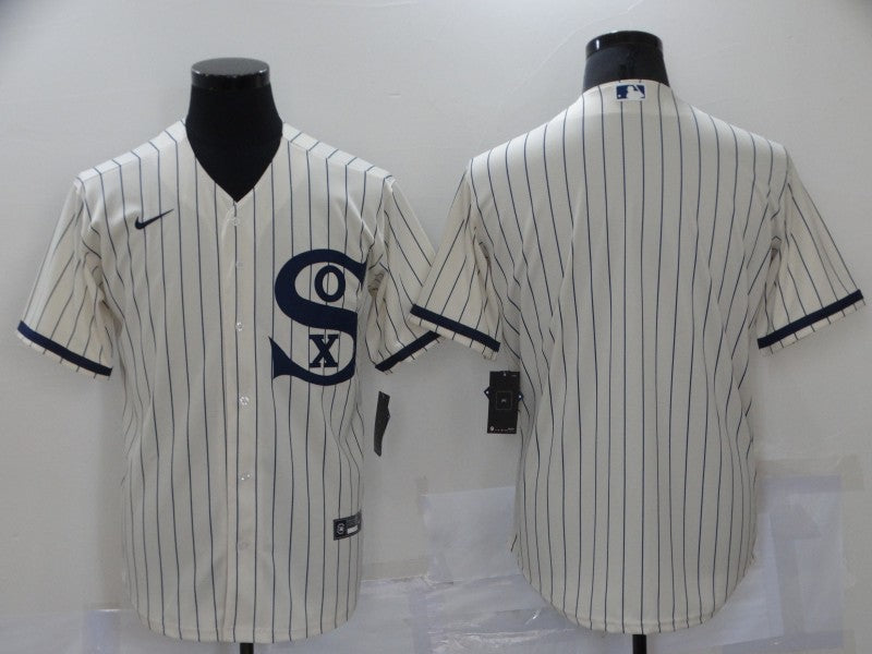 Men's Chicago White Sox Cream Replica Blank Jersey baseball jersey product view 1
