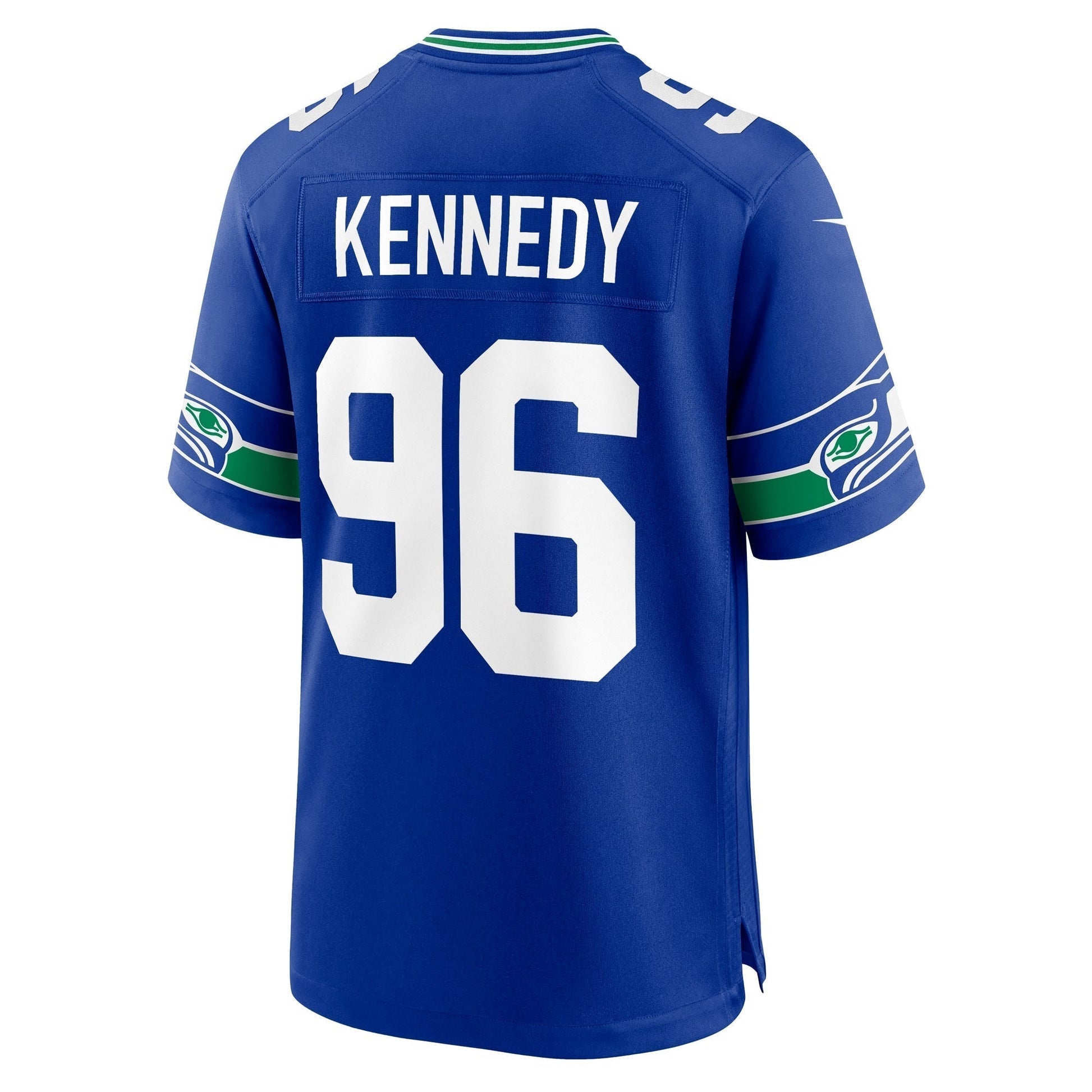 Cortez Kennedy Seattle Seahawks Throwback Retired Game Jersey - Royal football jersey product view 3