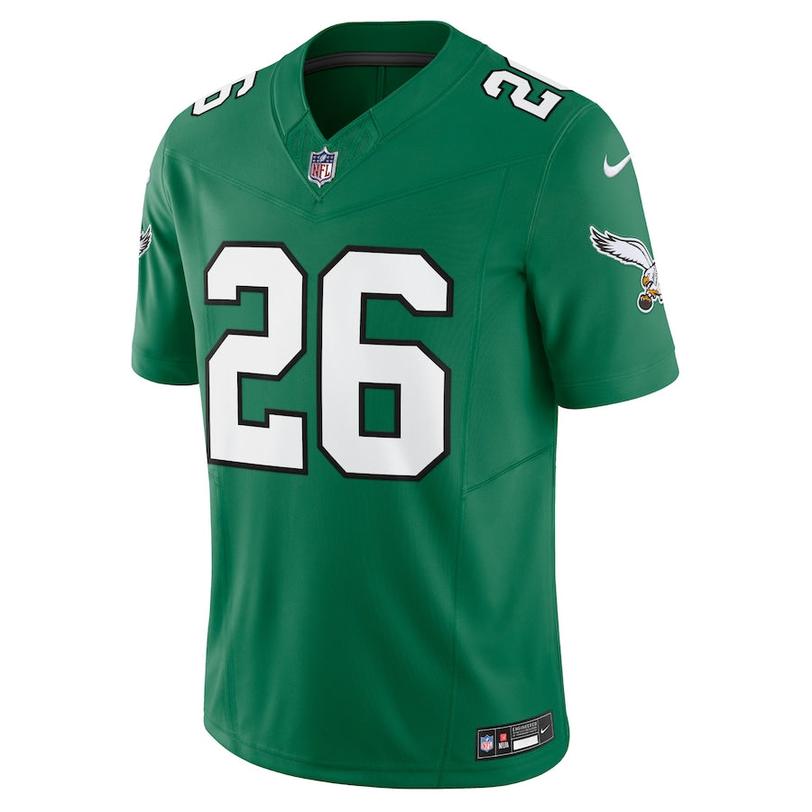 Saquon Barkley Midnight Green Philadelphia Eagles Vapor F.U.S.E. Limited Jersey football jersey product view 2