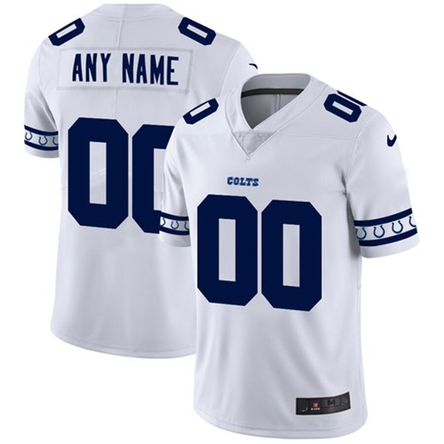 Custom1 Indianapolis Colts White Team Logo Vapor Limited Jersey1 Stitched American Football Jerseys football jersey product view 1