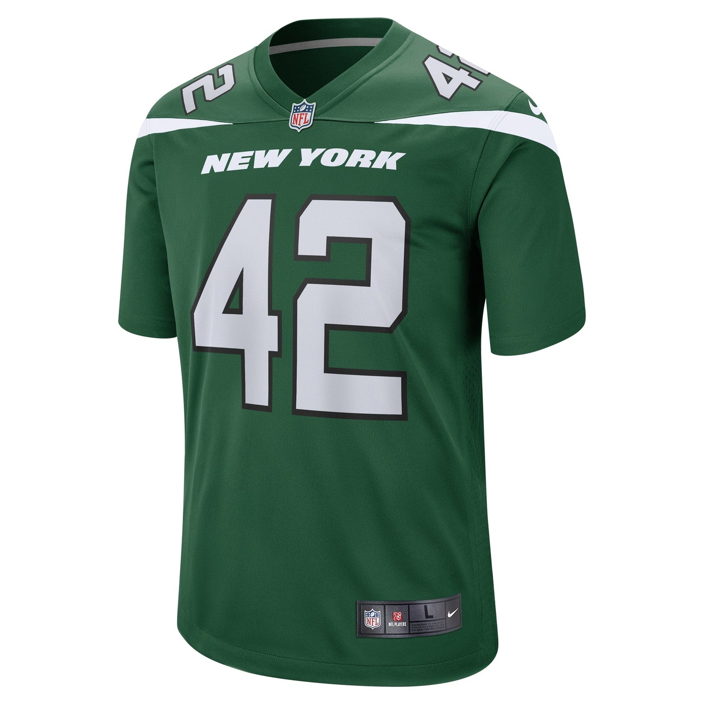 Thomas Hennessy New York Jets Game Jersey - Gotham Green football jersey product view 2