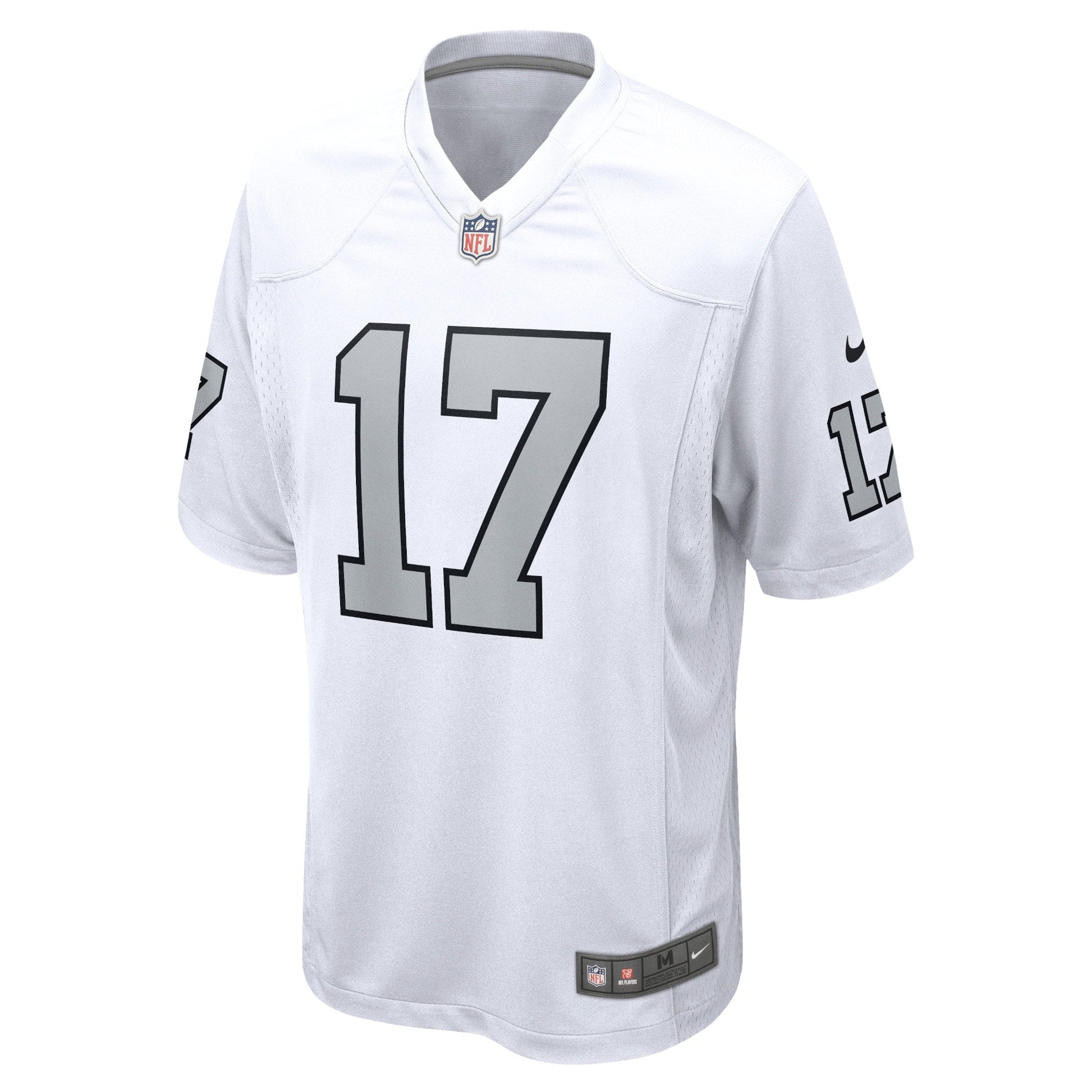 Davante Adams Las Vegas Raiders Alternate Game Jersey - White football jersey product view 2