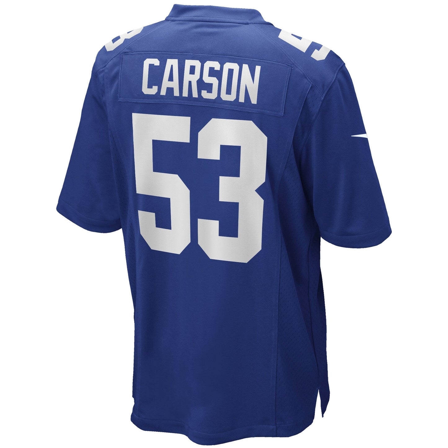 Harry Carson New York Giants Game Retired Jersey - Royal football jersey product view 3