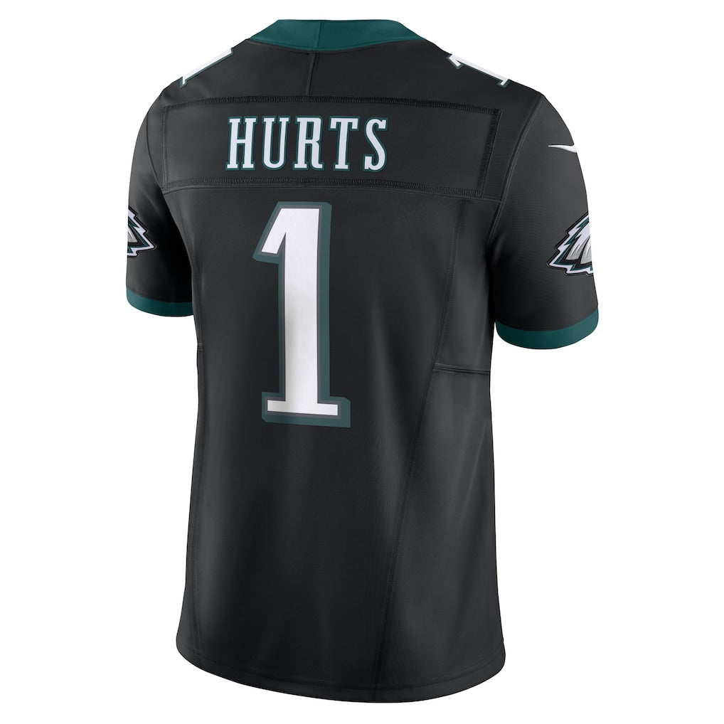 P.Eagles #1 Jalen Hurts Black Alternate Vapor F.U.S.E. Limited Jersey football jersey product view 1