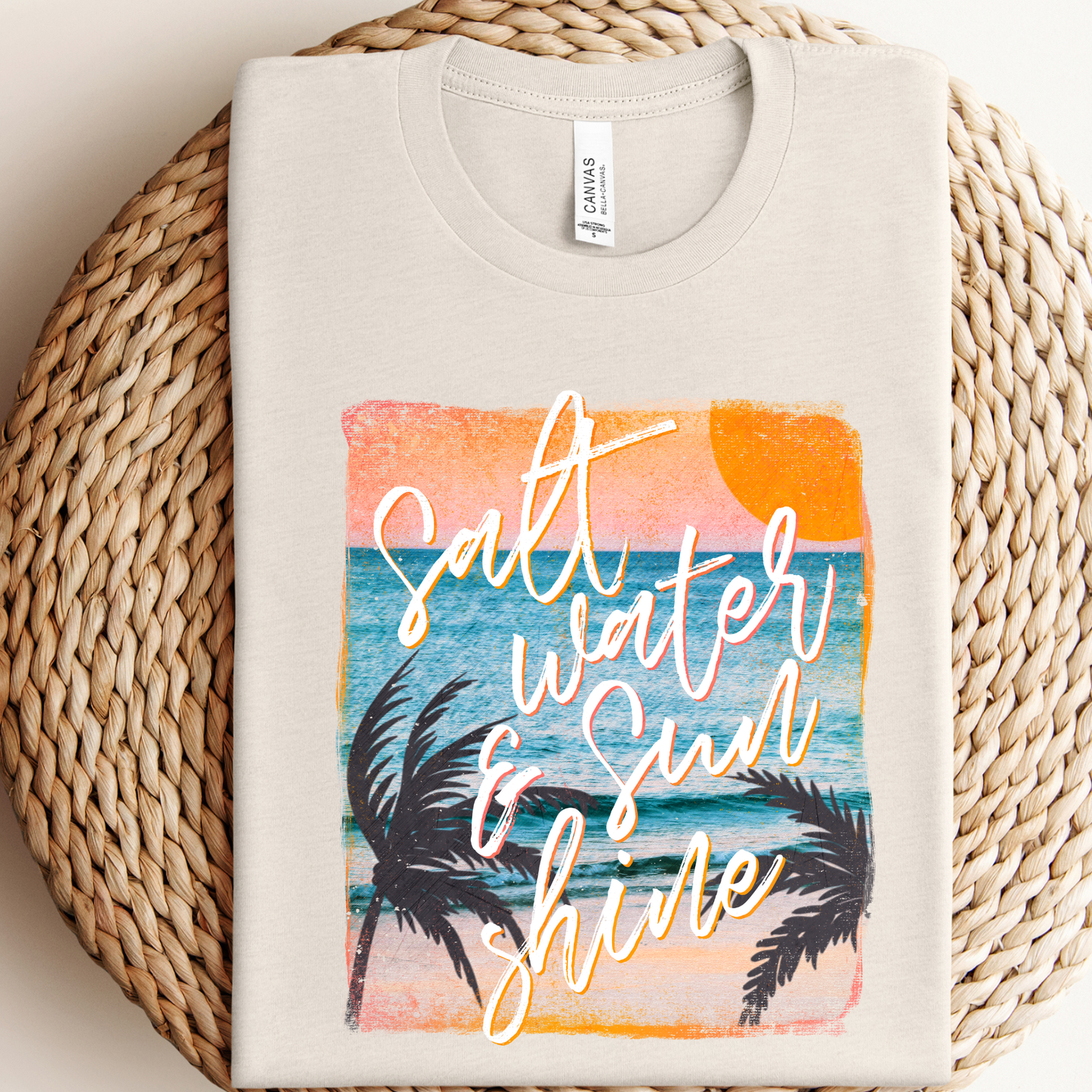 Salt Water & Sunshine Graphic Tee/Crewneck Unisex T-shirt, Sweatshirt, Hoodie, Long Sleeve Tee - T-Shirt, Sweatshirt, Hoodie