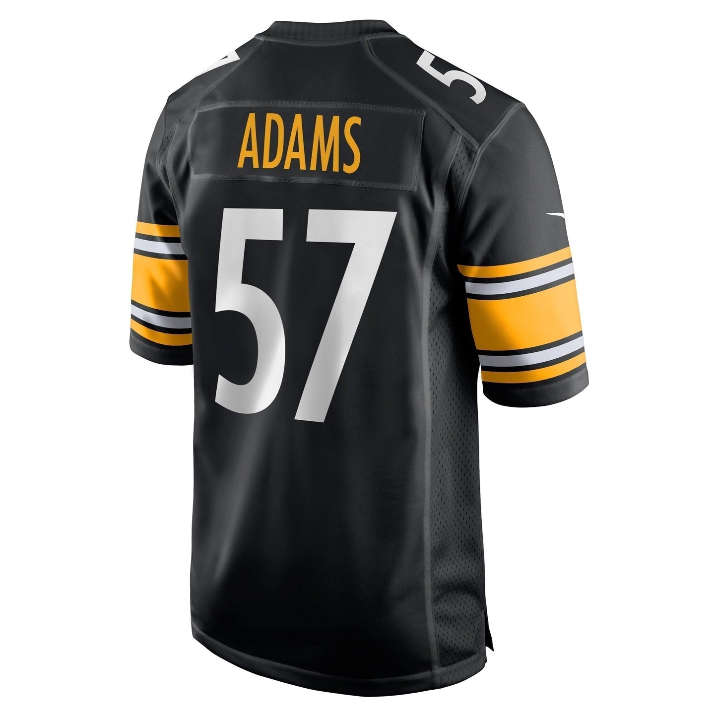 Montravius Adams Pittsburgh Steelers Game Jersey - Black football jersey product view 3