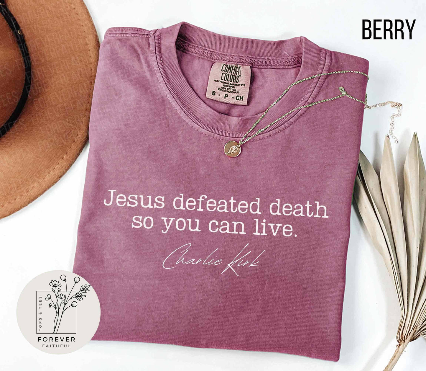 Jesus Defeated Death Support Tee Justice For Charlie Shirt Unisex T-shirt, Sweatshirt, Hoodie, Long Sleeve Tee - T-Shirt, Sweatshirt, Hoodie