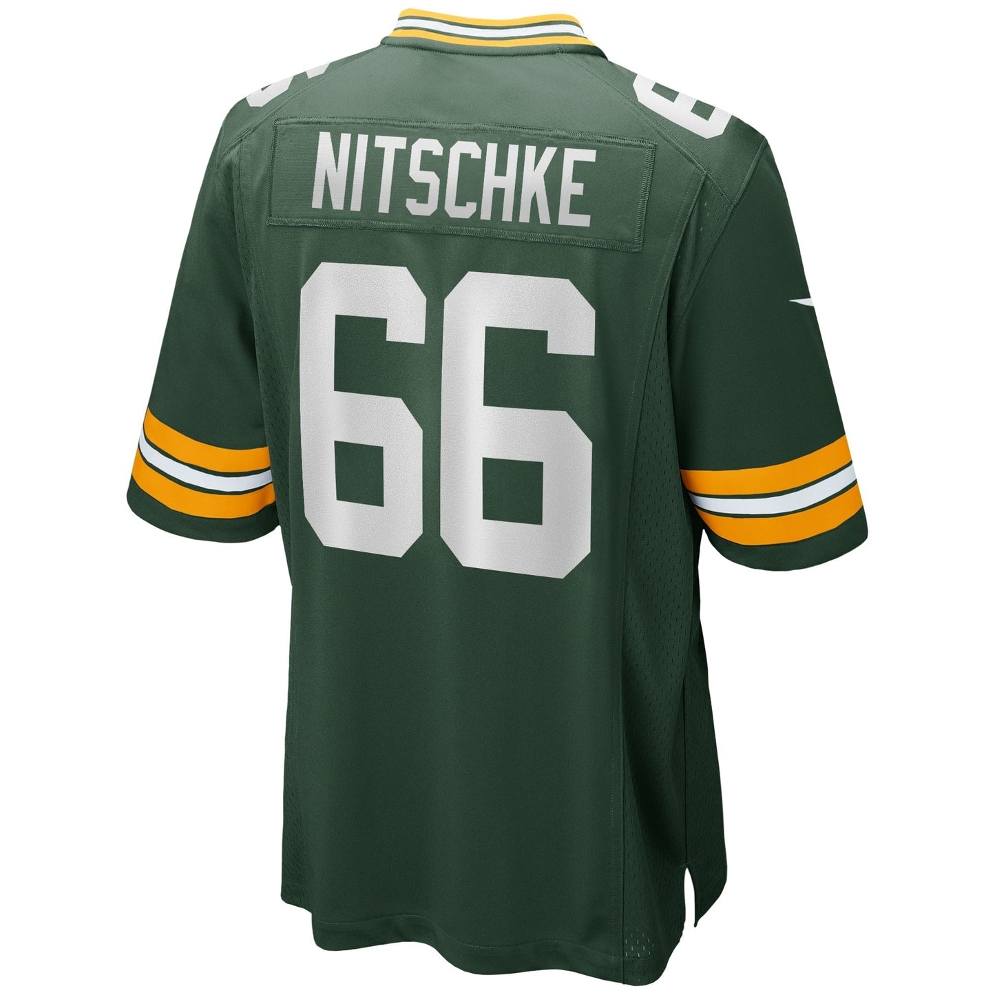 Ray Nitschke Green Bay Packers Game Retired Jersey - Green football jersey product view 3