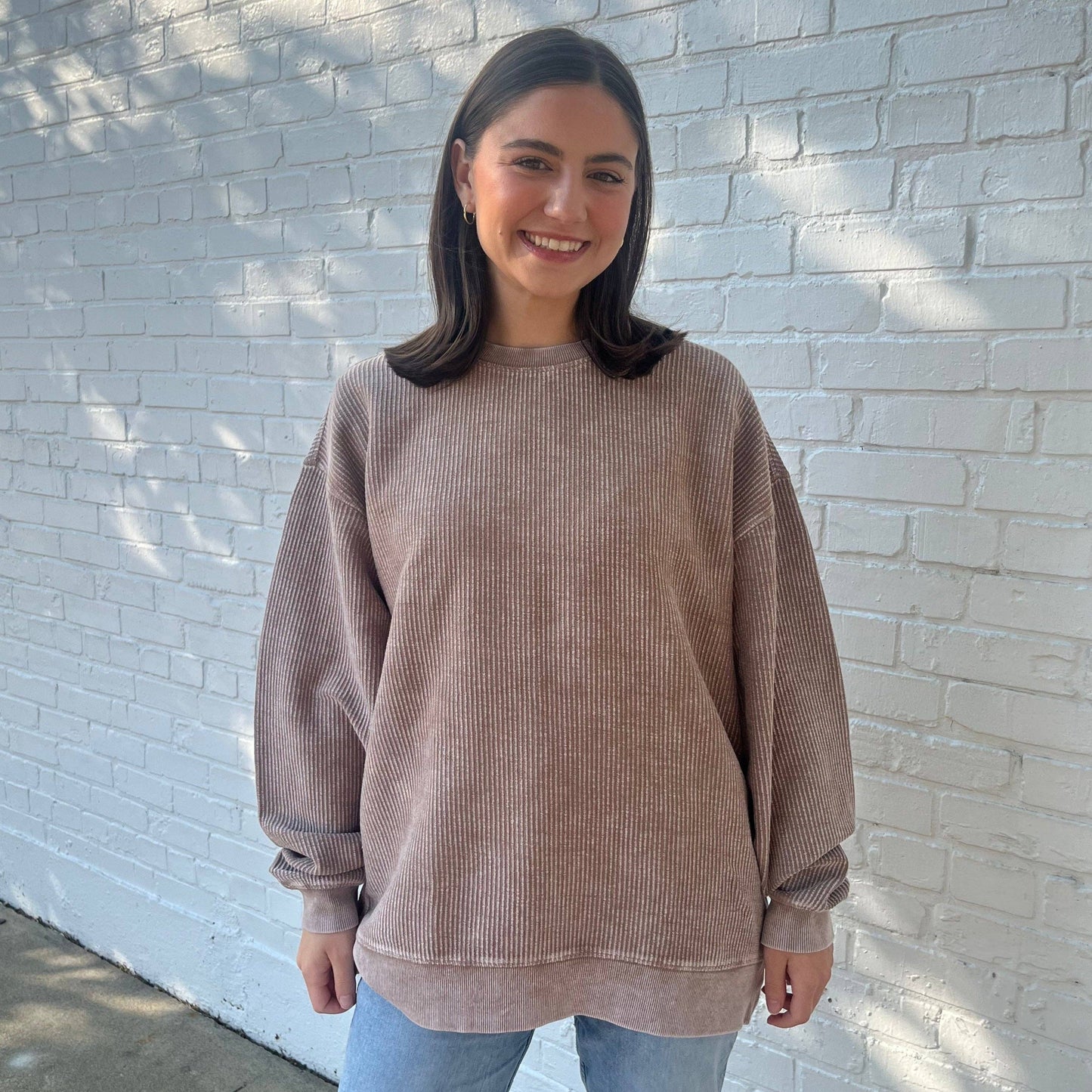 Pine Bark Oversized Corded Crew Unisex T-shirt, Sweatshirt, Hoodie, Long Sleeve Tee - T-Shirt, Sweatshirt, Hoodie