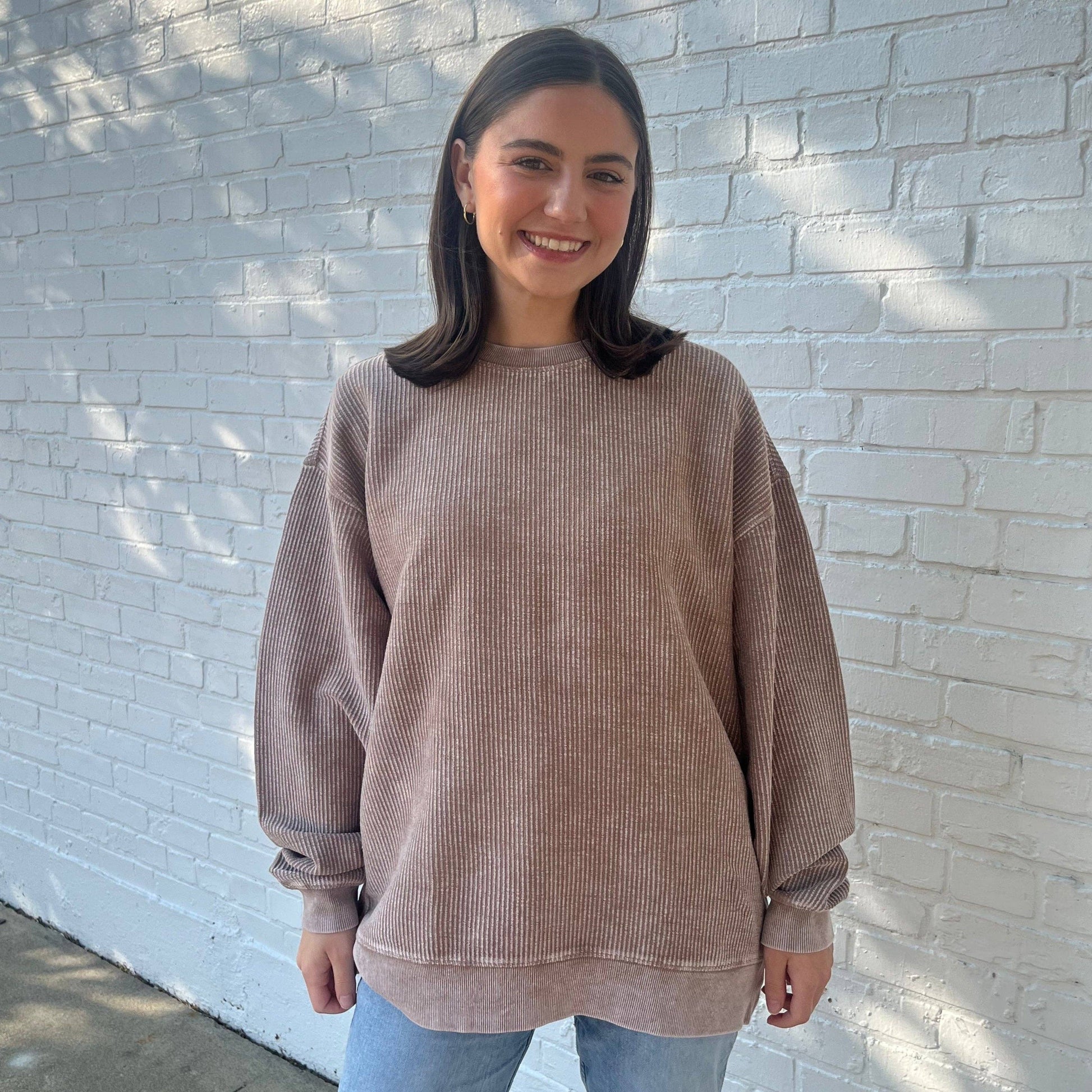 Pine Bark Oversized Corded Crew Unisex T-shirt, Sweatshirt, Hoodie, Long Sleeve Tee - T-Shirt, Sweatshirt, Hoodie