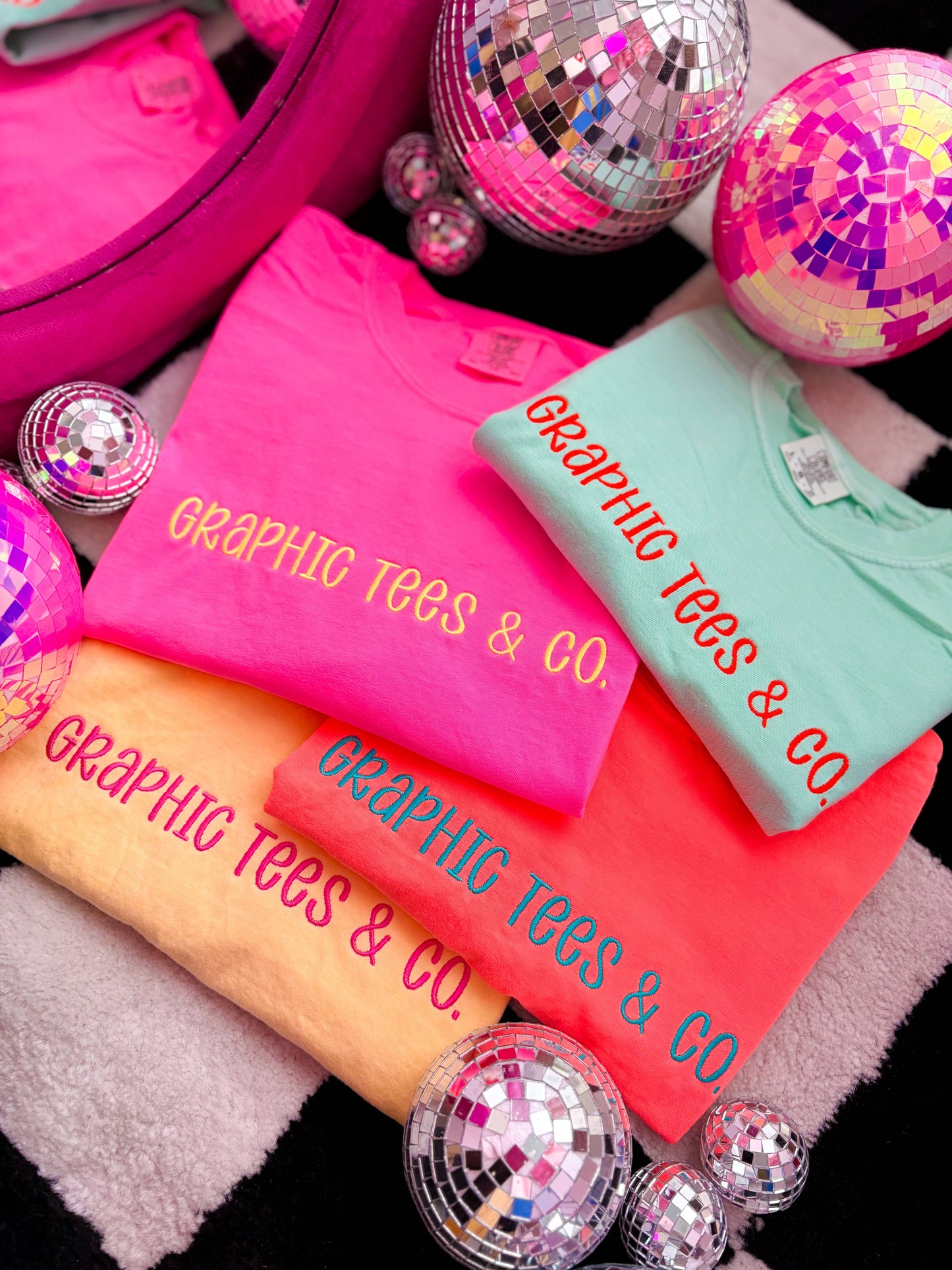 Custom Embroidered Brand Tee | Boutique Business Logo Shirt Unisex T-shirt, Sweatshirt, Hoodie, Long Sleeve Tee - T-Shirt, Sweatshirt, Hoodie