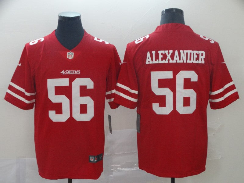 Men's San Francisco 49ers Kwon Alexander Red Game Jersey football jersey product view 1
