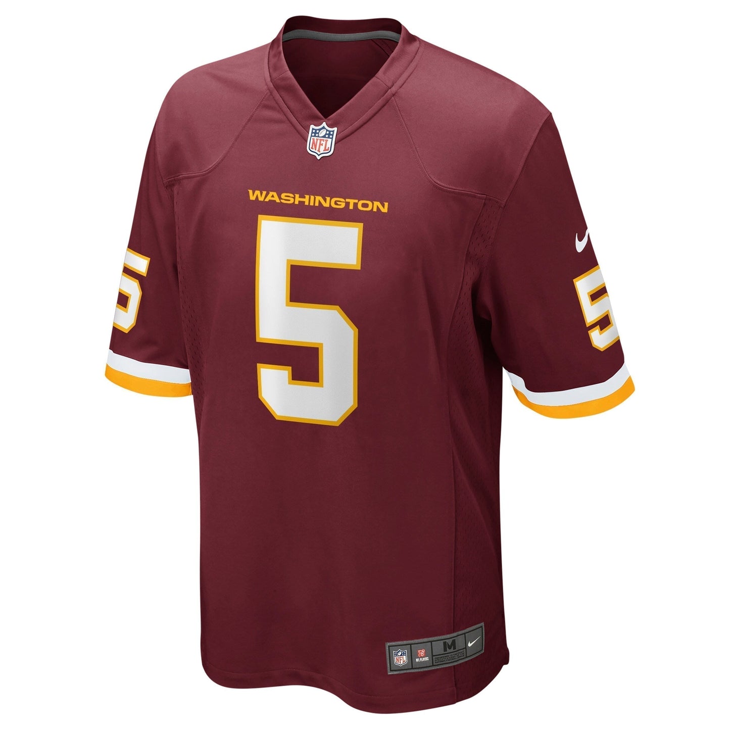 Tress Way Washington Football Team Game Jersey - Burgundy football jersey product view 2