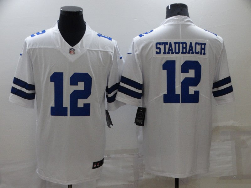 Men's Dallas Cowboys Roger Staubach White Vapor Limited Jersey football jersey product view 1