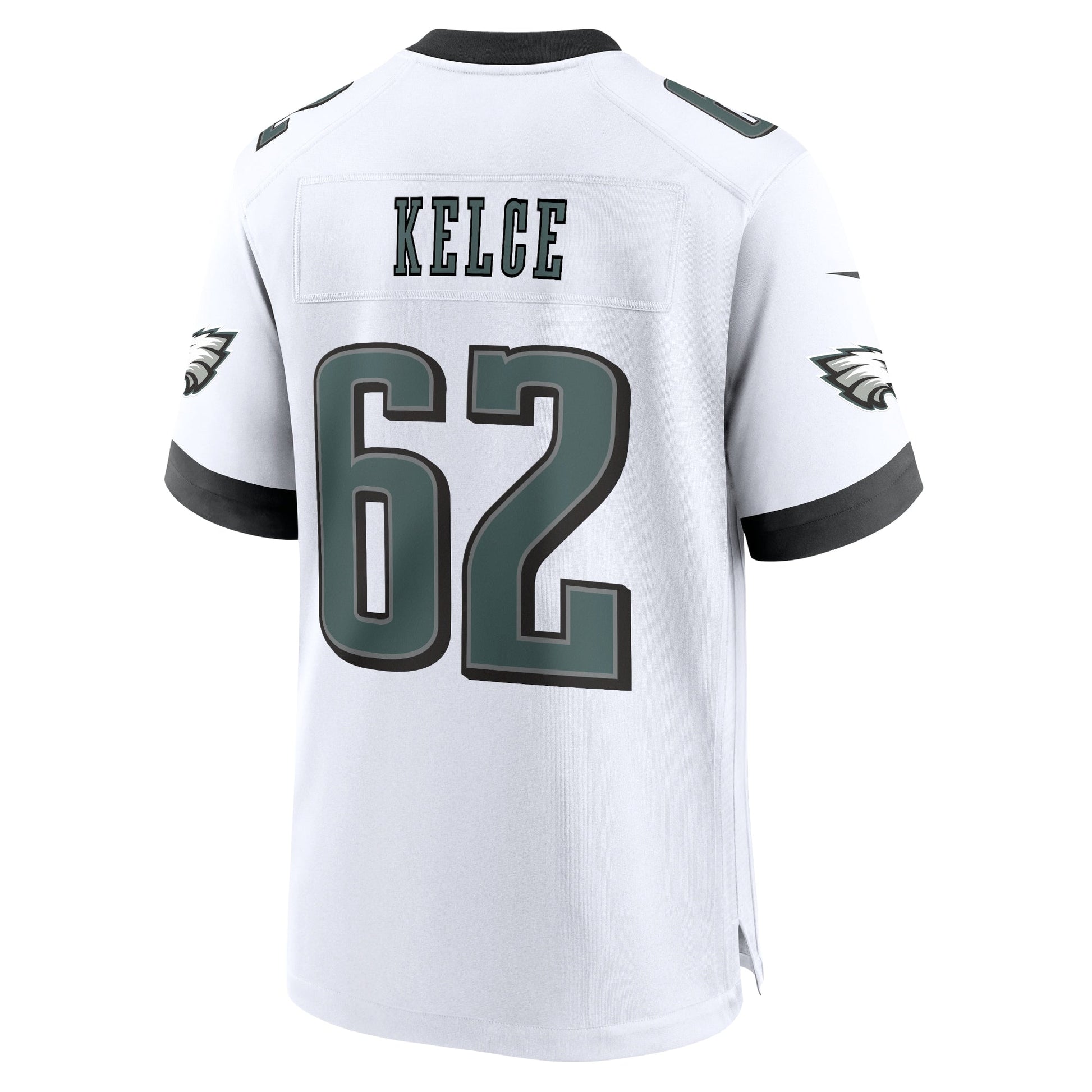 Jason Kelce Philadelphia Eagles White Game Jersey - White football jersey product view 3