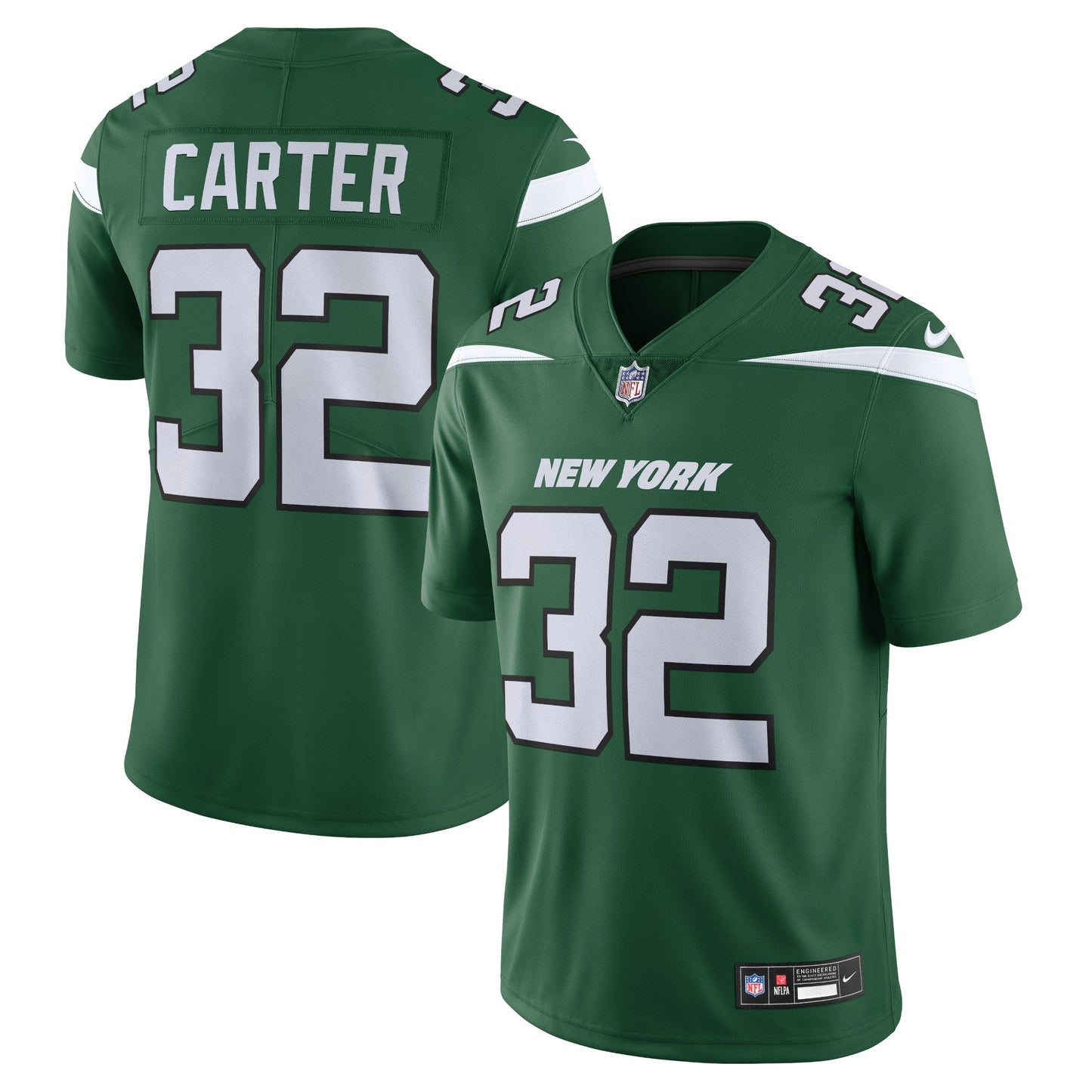 Michael Carter New York Jets Vapor F.U.S.E. Limited Jersey - Green football jersey product view 1