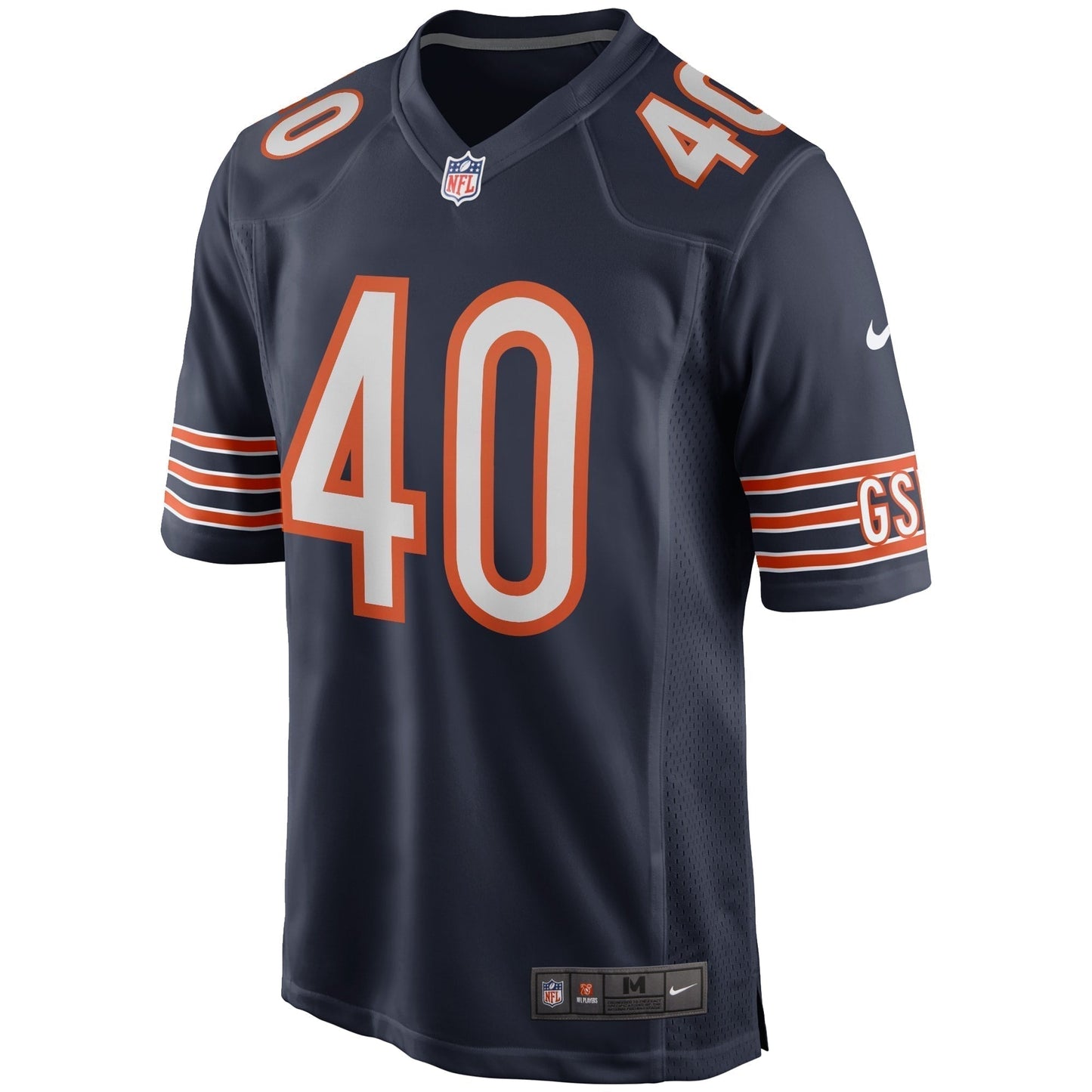 Gale Sayers Chicago Bears Game Retired Jersey - Navy football jersey product view 2