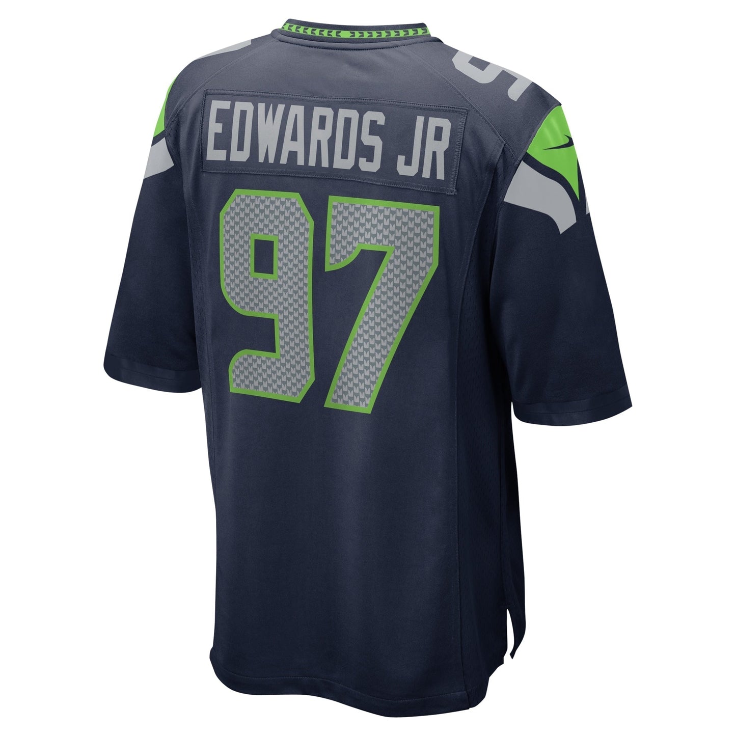 Mario Edwards Jr. Seattle Seahawks Game Jersey - College Navy football jersey product view 3