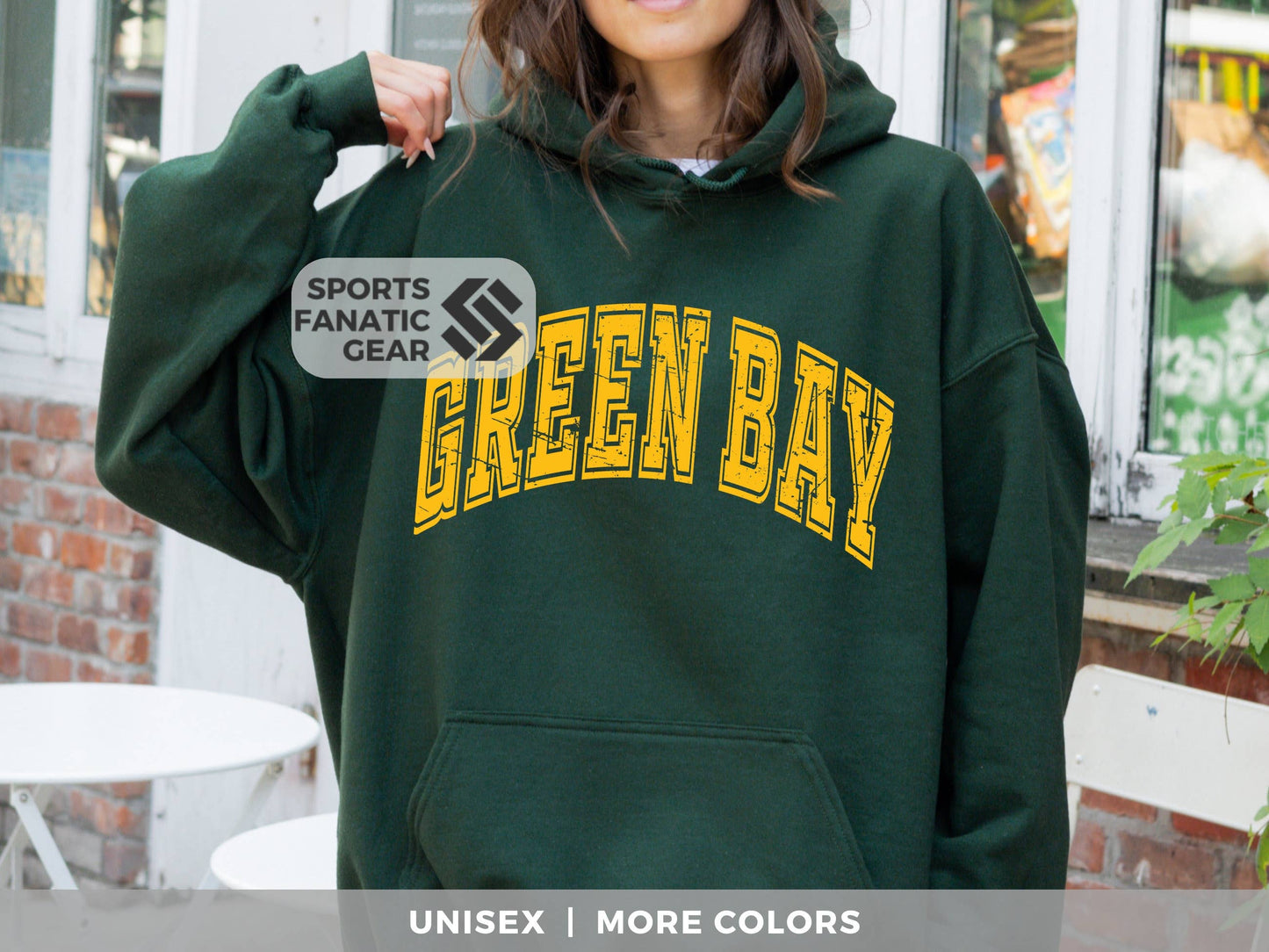 Green Bay Vintage Football Sweatshirt - 80s Retro Style Unisex T-shirt, Sweatshirt, Hoodie, Long Sleeve Tee - T-Shirt, Sweatshirt, Hoodie
