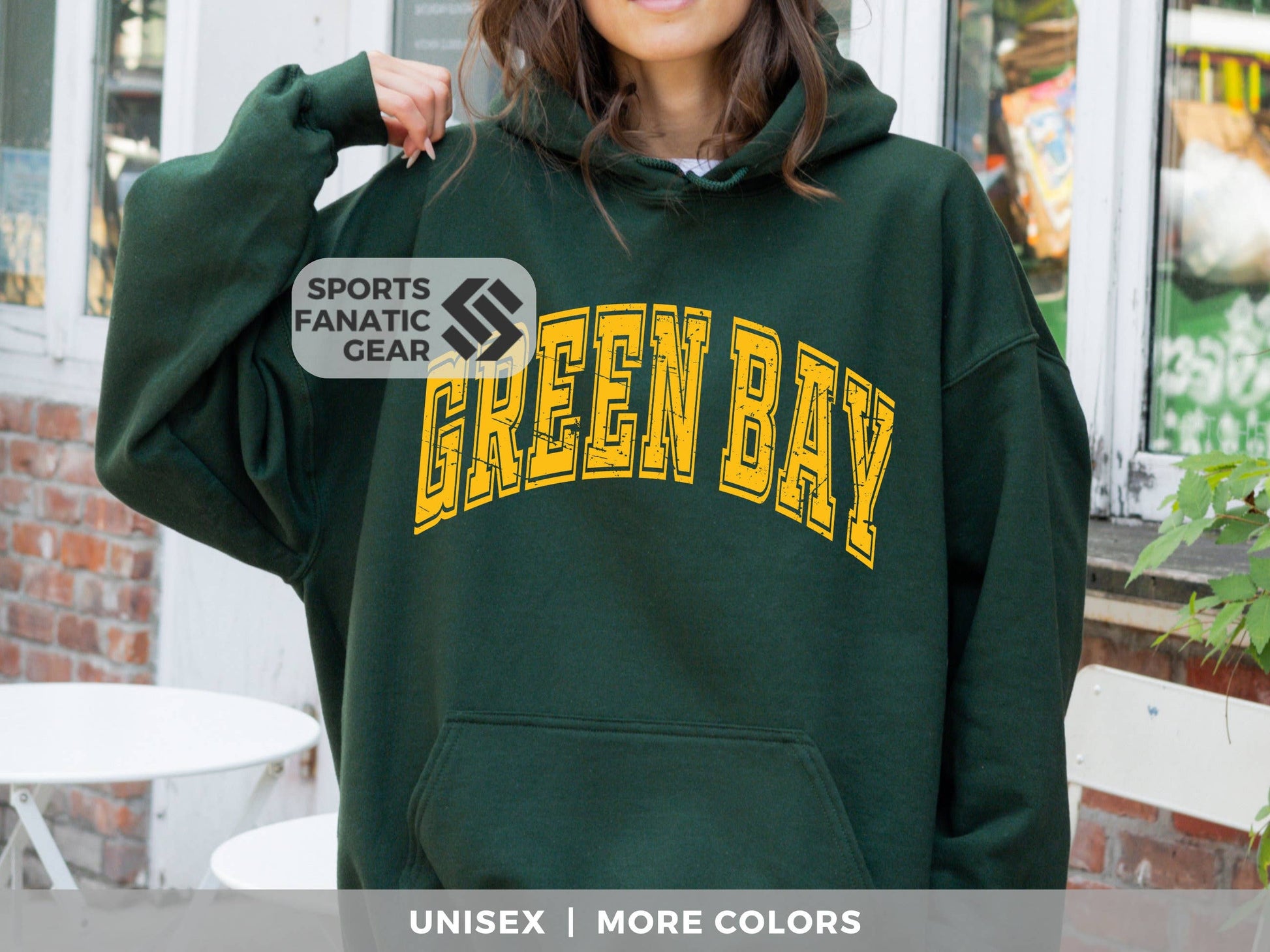 Green Bay Vintage Football Sweatshirt - 80s Retro Style Unisex T-shirt, Sweatshirt, Hoodie, Long Sleeve Tee - T-Shirt, Sweatshirt, Hoodie