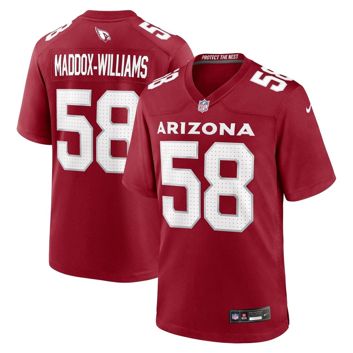 Tyreek Maddox-Williams Arizona Cardinals Game Jersey - Cardinal football jersey product view 1