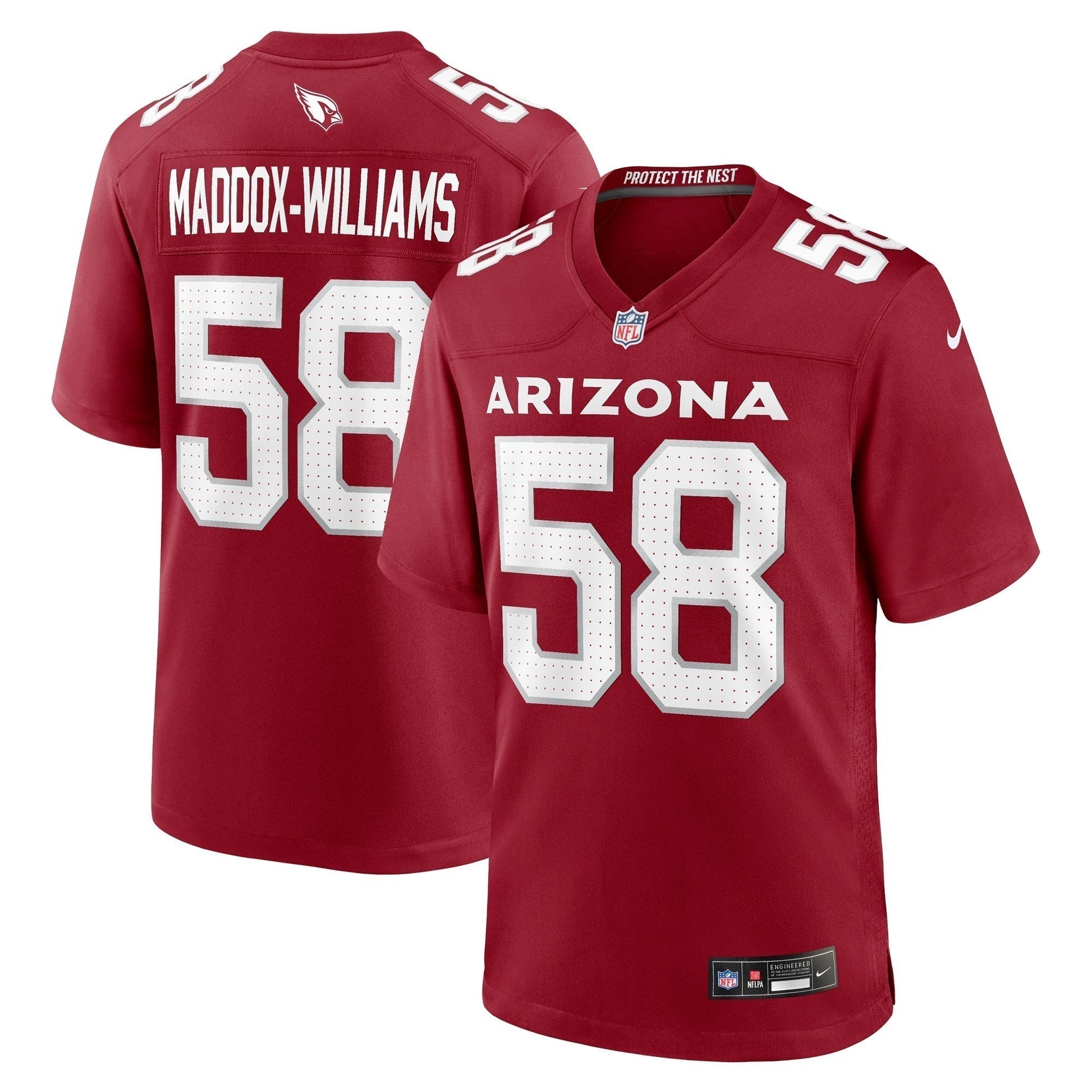 Tyreek Maddox-Williams Arizona Cardinals Game Jersey - Cardinal football jersey product view 1