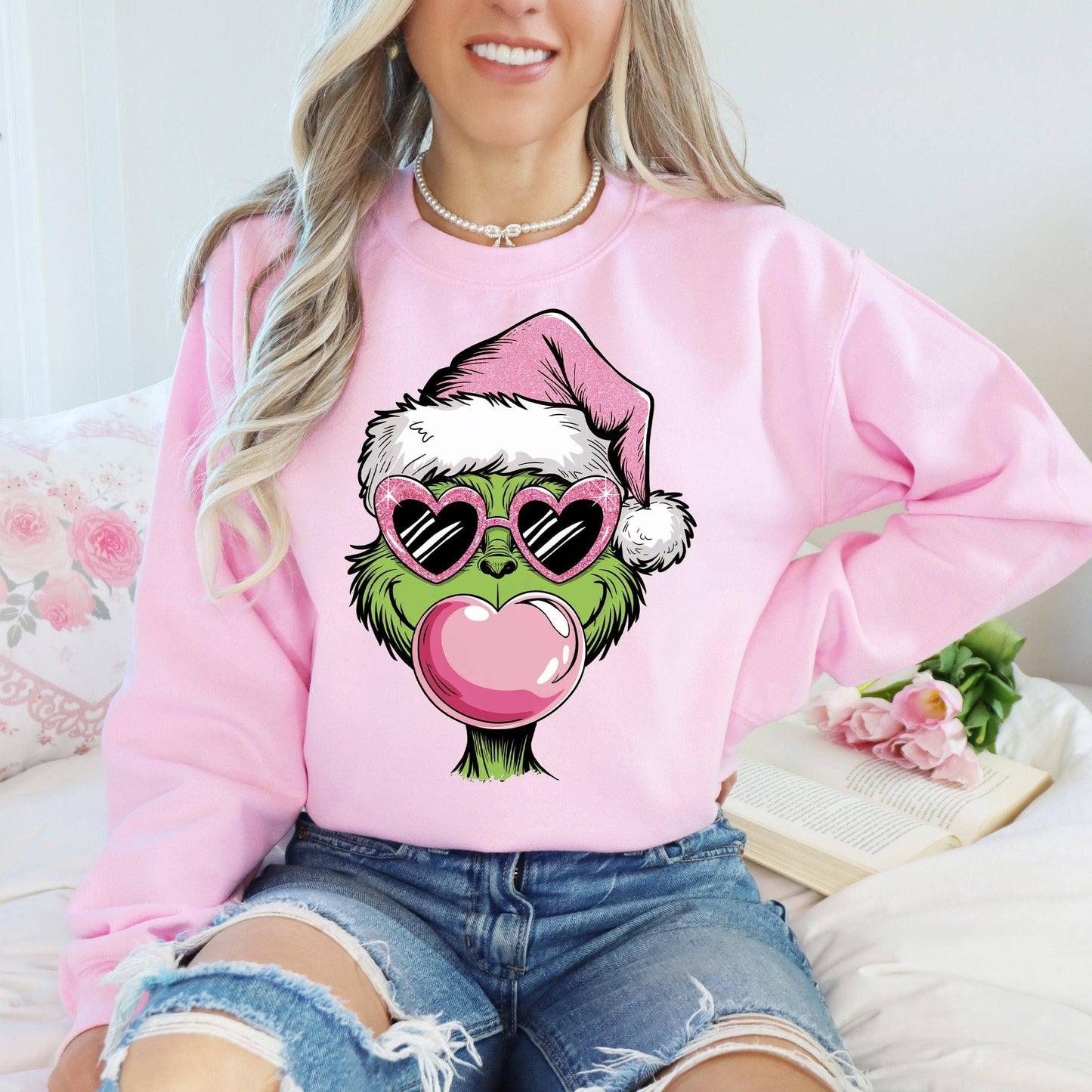 Grinch Christmas Movie Funny Sweatshirt Xmas Tee Unisex T-shirt, Sweatshirt, Hoodie, Long Sleeve Tee - T-Shirt, Sweatshirt, Hoodie