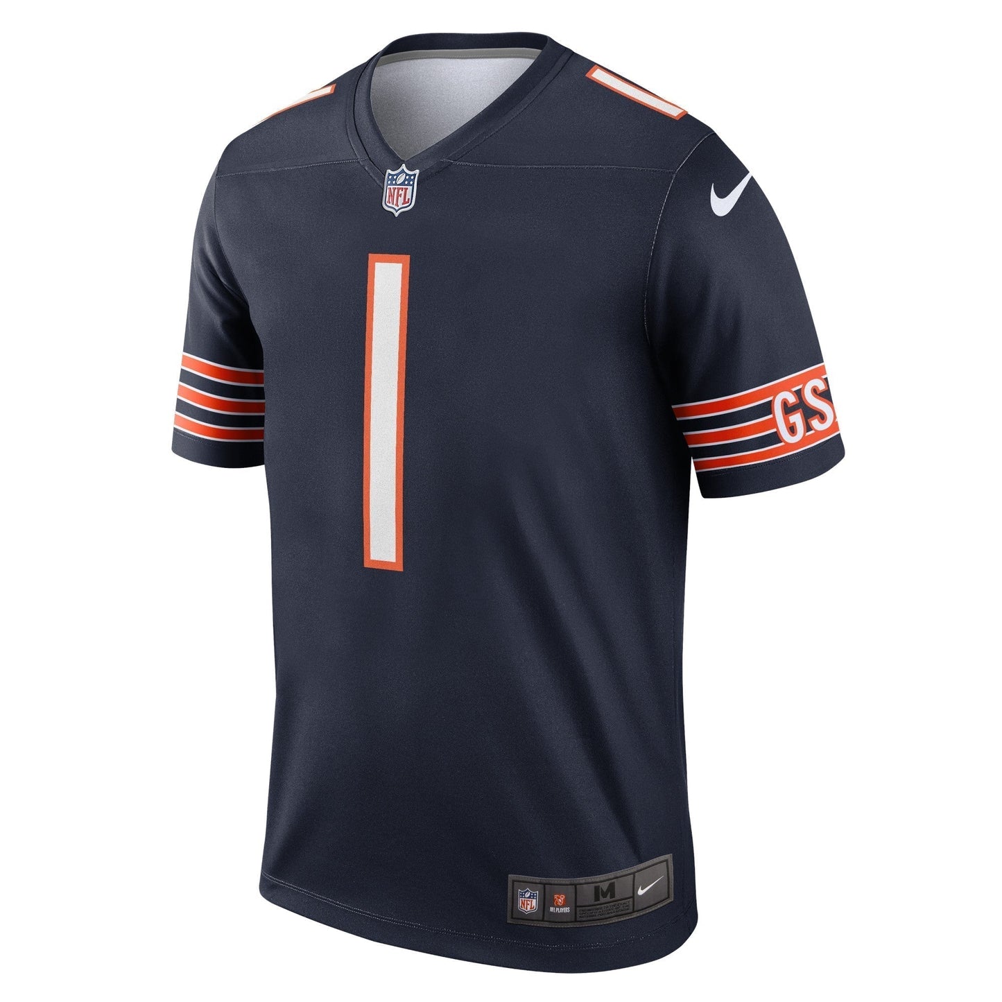 Justin Fields Chicago Bears Legend Jersey - Navy football jersey product view 2