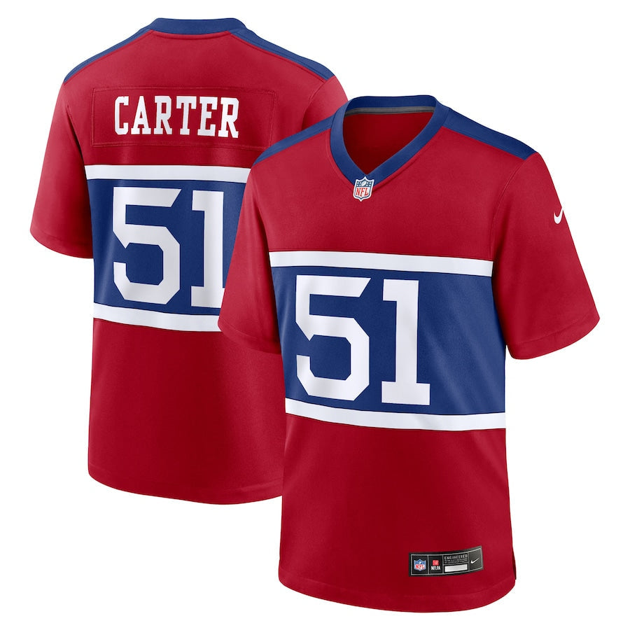 Men's New York Giants Abdul Carter Red First Round Pick Alternate Game Jersey football jersey product view 1