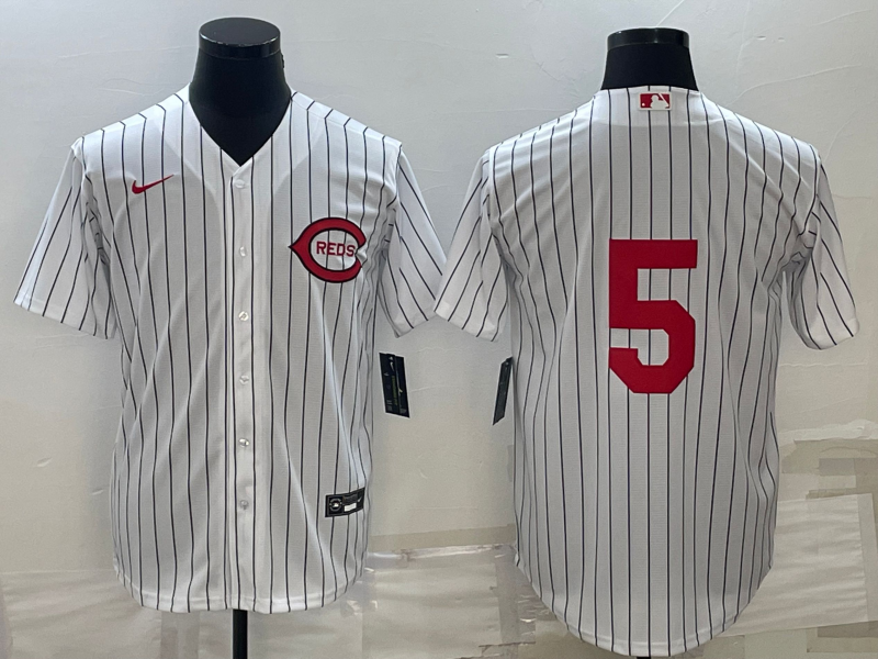Men's Cincinnati Reds Johnny Bench White 2022 MLB at Field of Dreams Game Authentic Player Jersey baseball jersey product view 1