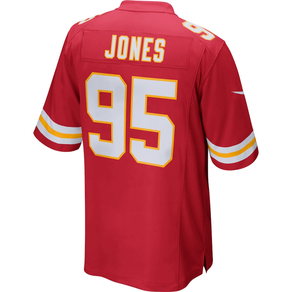 KC.Chiefs #95 Chris Jones Red Game Jersey football jersey product view 1