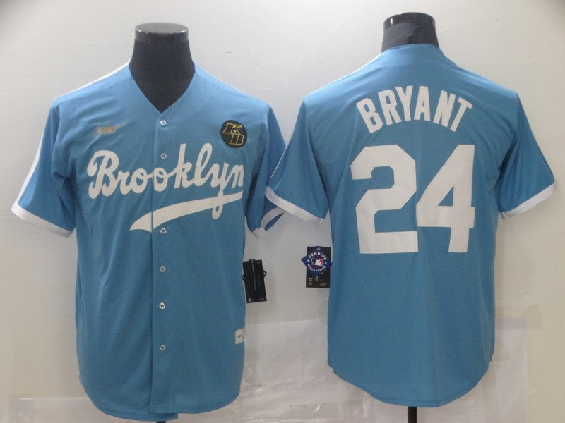 Men's Los Angeles Dodgers Kris Bryant Light Blue Replica Baseball Jersey baseball jersey product view 1