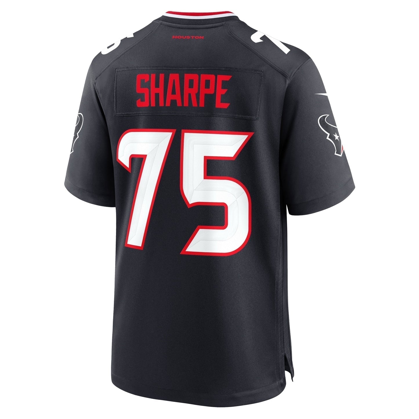 David Sharpe Houston Texans Team Game Jersey - Navy football jersey product view 3