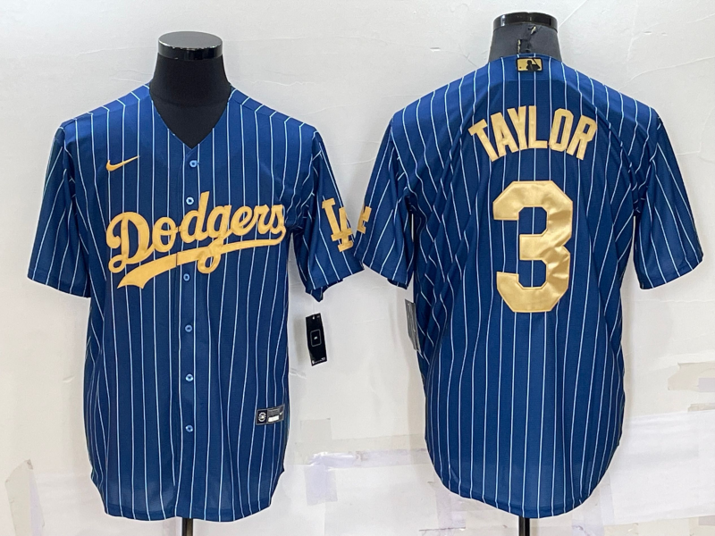 Men's Los Angeles Dodgers Chris Taylor #3 Blue Fashion Stitched Jersey1 baseball jersey product view 1