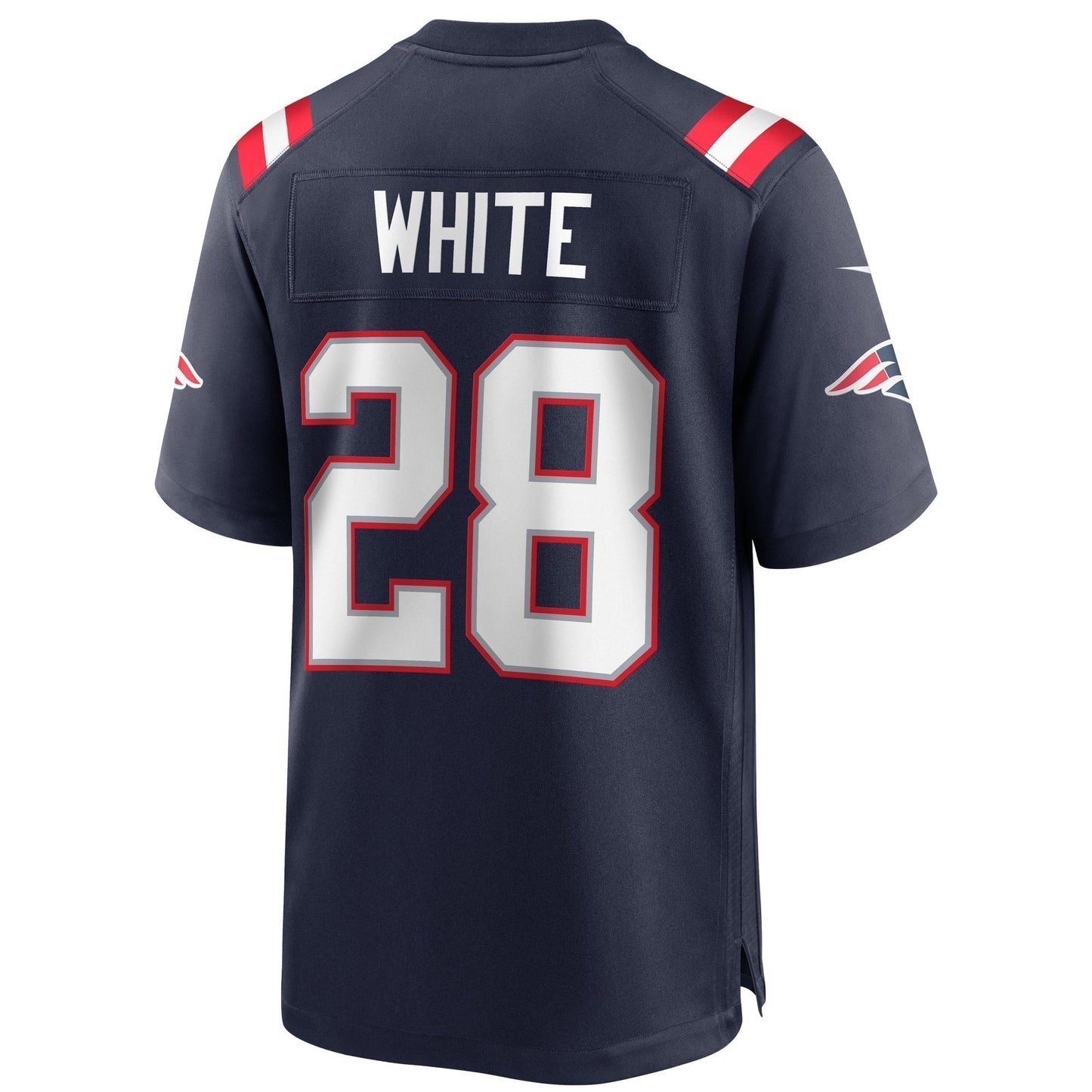 James White New England Patriots Game Jersey - Navy football jersey product view 3