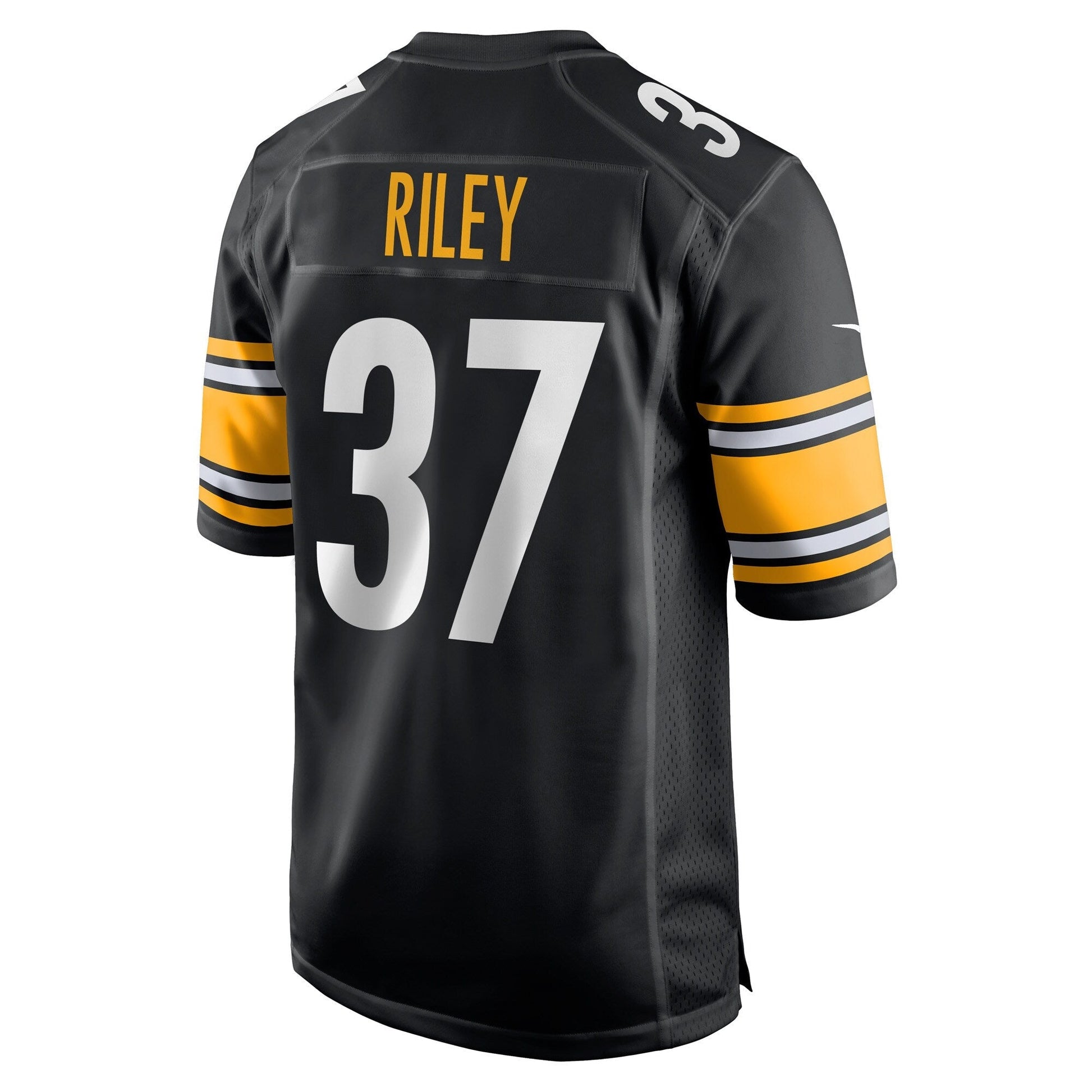 Elijah Riley Pittsburgh Steelers Game Jersey - Black football jersey product view 3