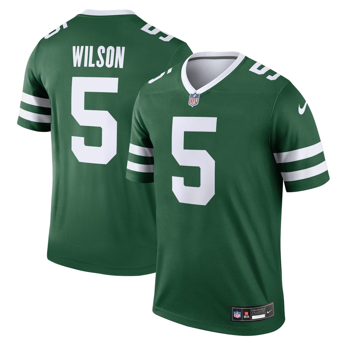 Garrett Wilson New York Jets Legend Jersey - Legacy Green football jersey product view 1