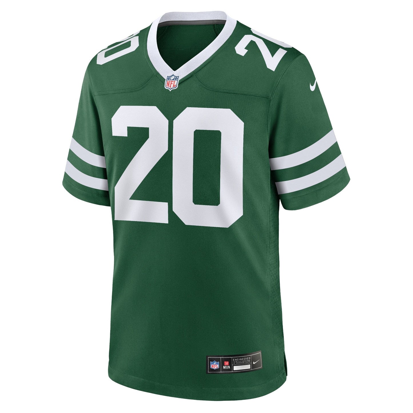 Breece Hall New York Jets Game Jersey - Legacy Green football jersey product view 2
