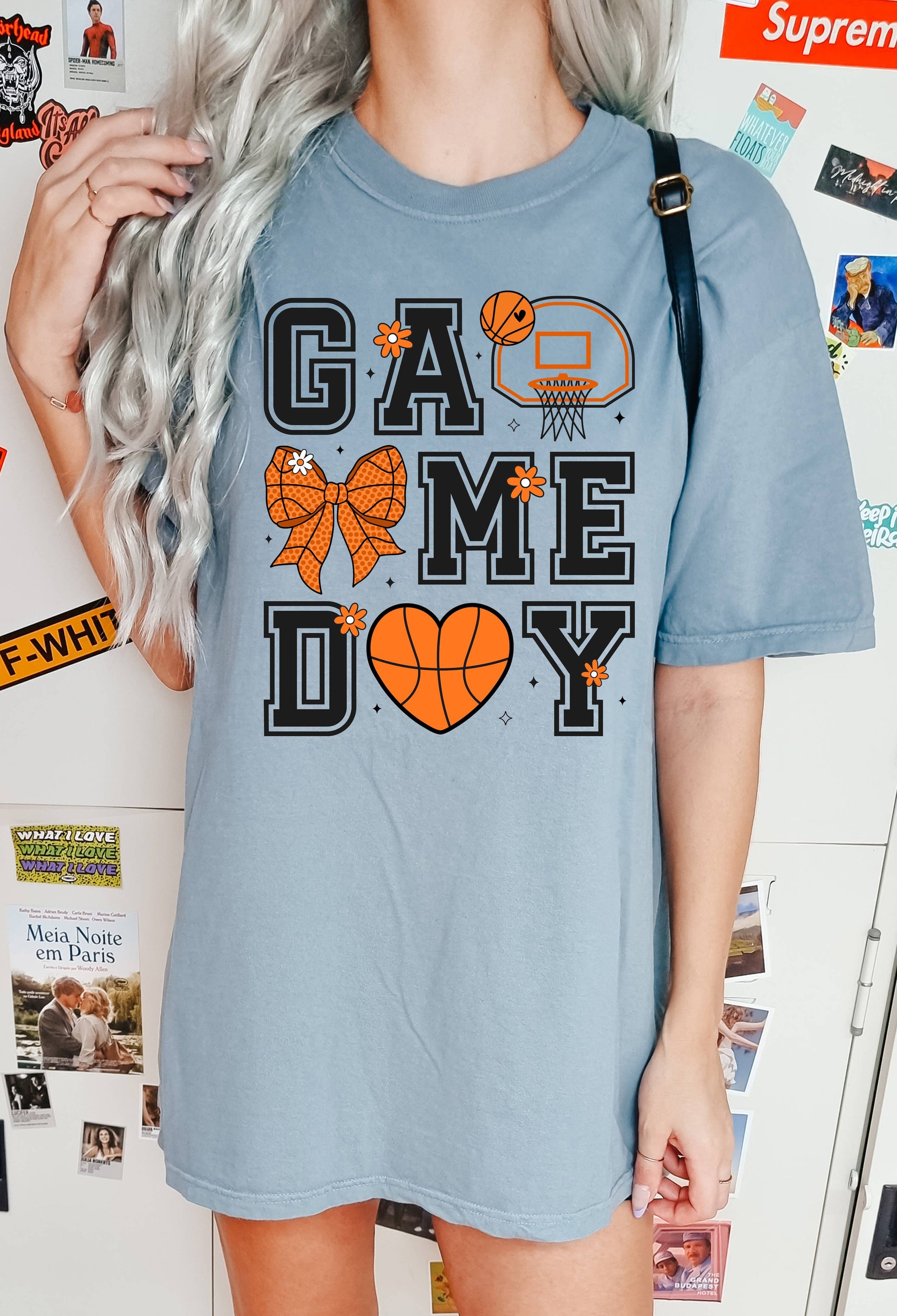 Basketball Game Day Unisex T-shirt, Sweatshirt, Hoodie, Long Sleeve Tee - T-Shirt, Sweatshirt, Hoodie