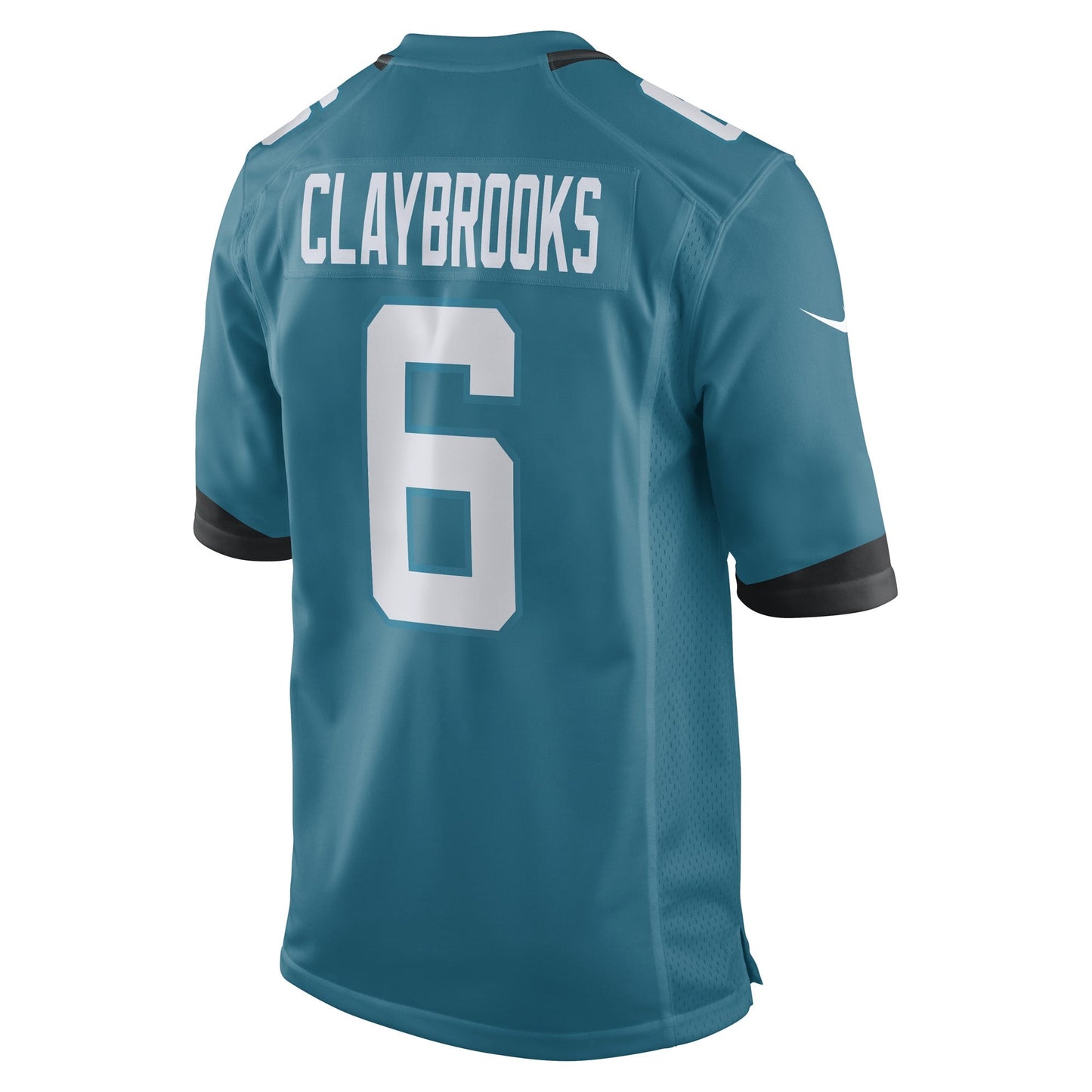 Chris Claybrooks Jacksonville Jaguars Game Jersey - Teal football jersey product view 3