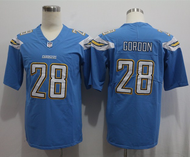 Men's Los Angeles Chargers Melvin Gordon III #28 Blue Game Jersey1 football jersey product view 1