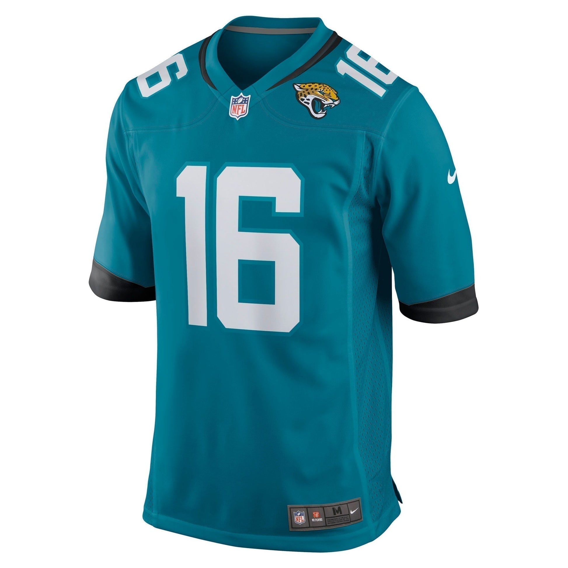 Trevor Lawrence Jacksonville Jaguars Game Jersey - Teal football jersey product view 2