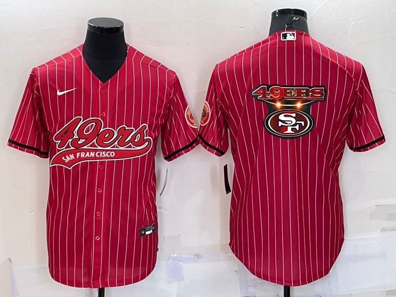 Men's San Francisco 49ers Red Player Jersey football jersey product view 1