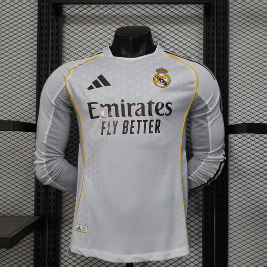 2026 Real Madrid Home Long-Sleeve Player Version Jersey sports jersey product view 1