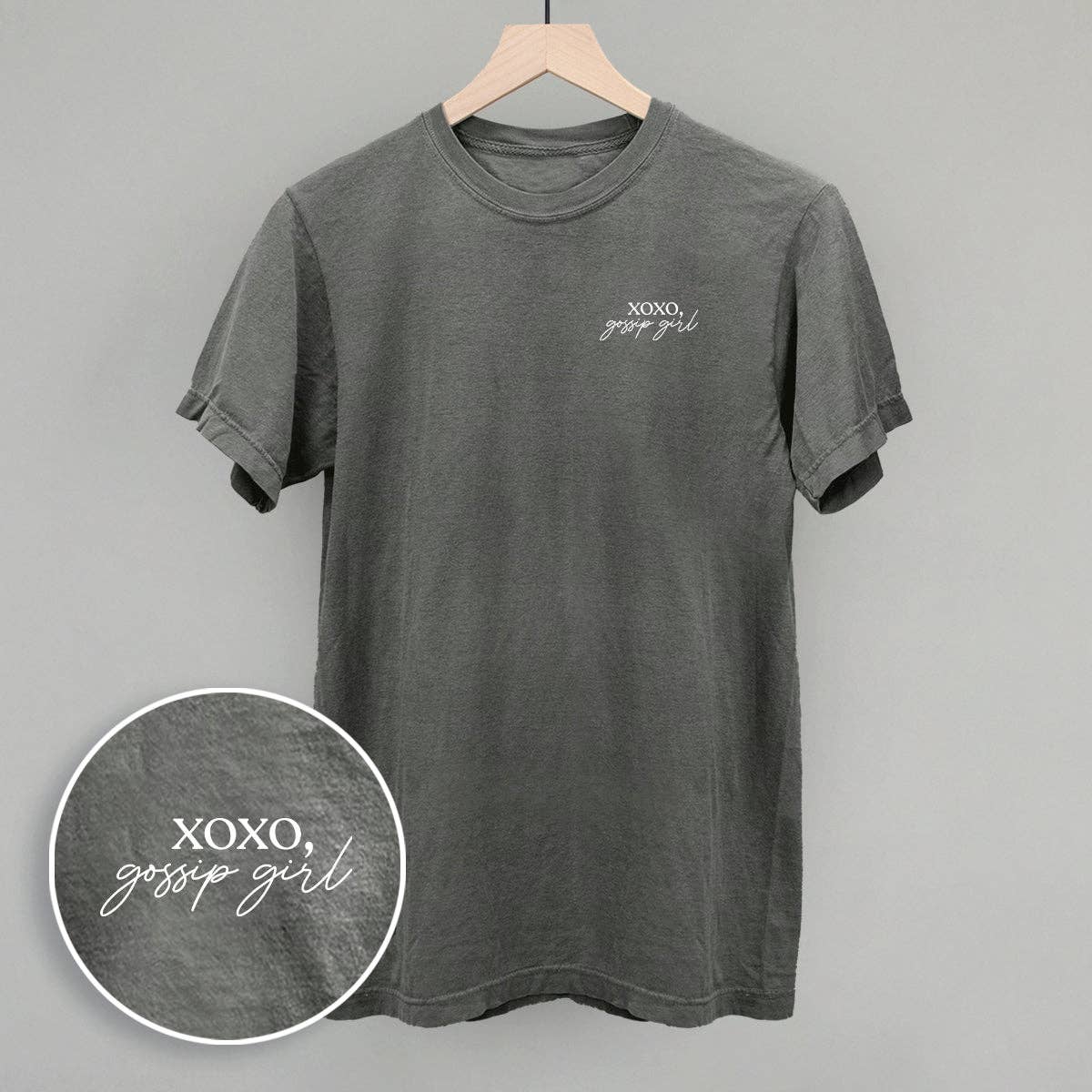 Xoxo, Gossip Girl (Left Chest) Unisex T-shirt, Sweatshirt, Hoodie, Long Sleeve Tee - T-Shirt, Sweatshirt, Hoodie
